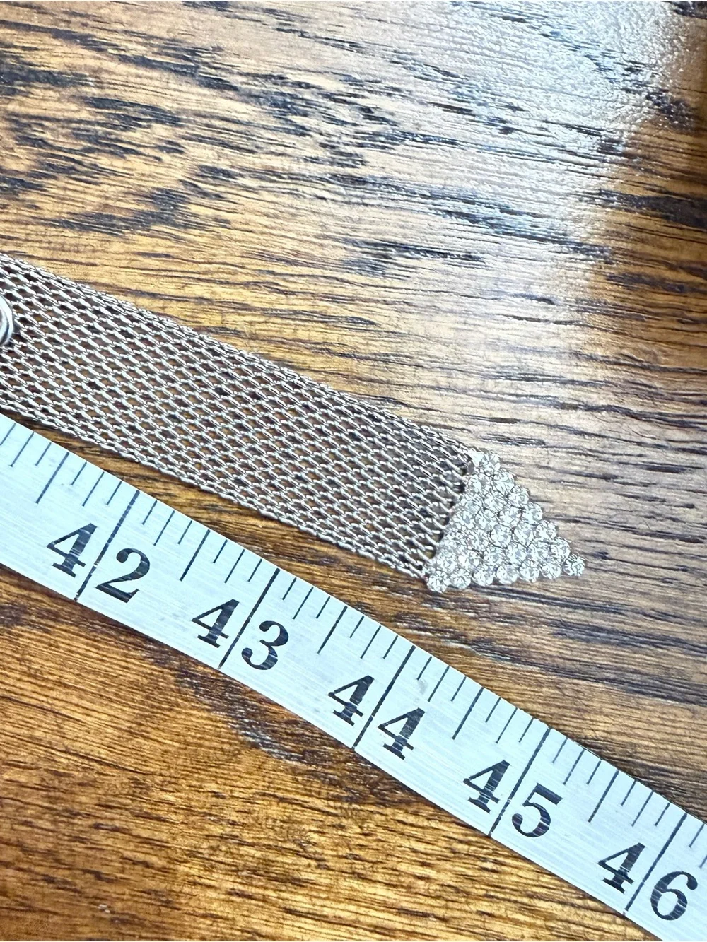 bebe Metallic Mesh Belt in silver